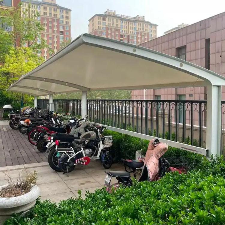 隆化县膜结构电动车棚